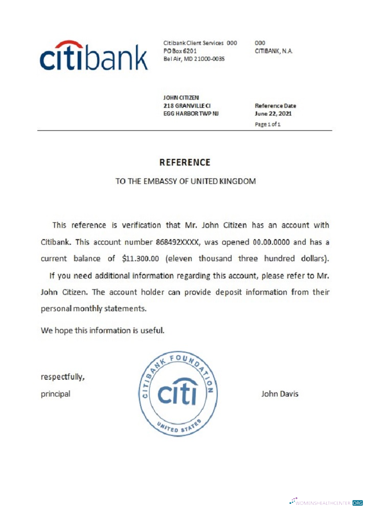 Download USA Citibank reference Photoshop template